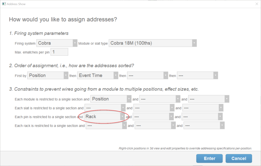 Preventing chains from splitting across racks - Finale 3D